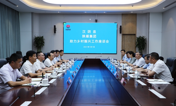 汉阴县与陕煤集团就助力乡村振兴工作进行座谈